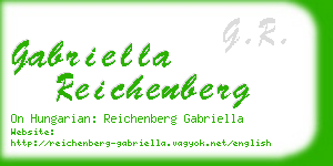 gabriella reichenberg business card
